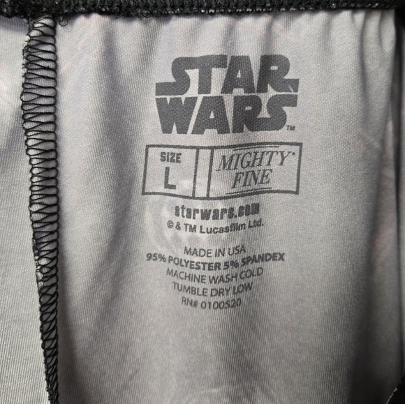 Star Wars Darth Vader Leggings Black L NWOT - Picture 4 of 5